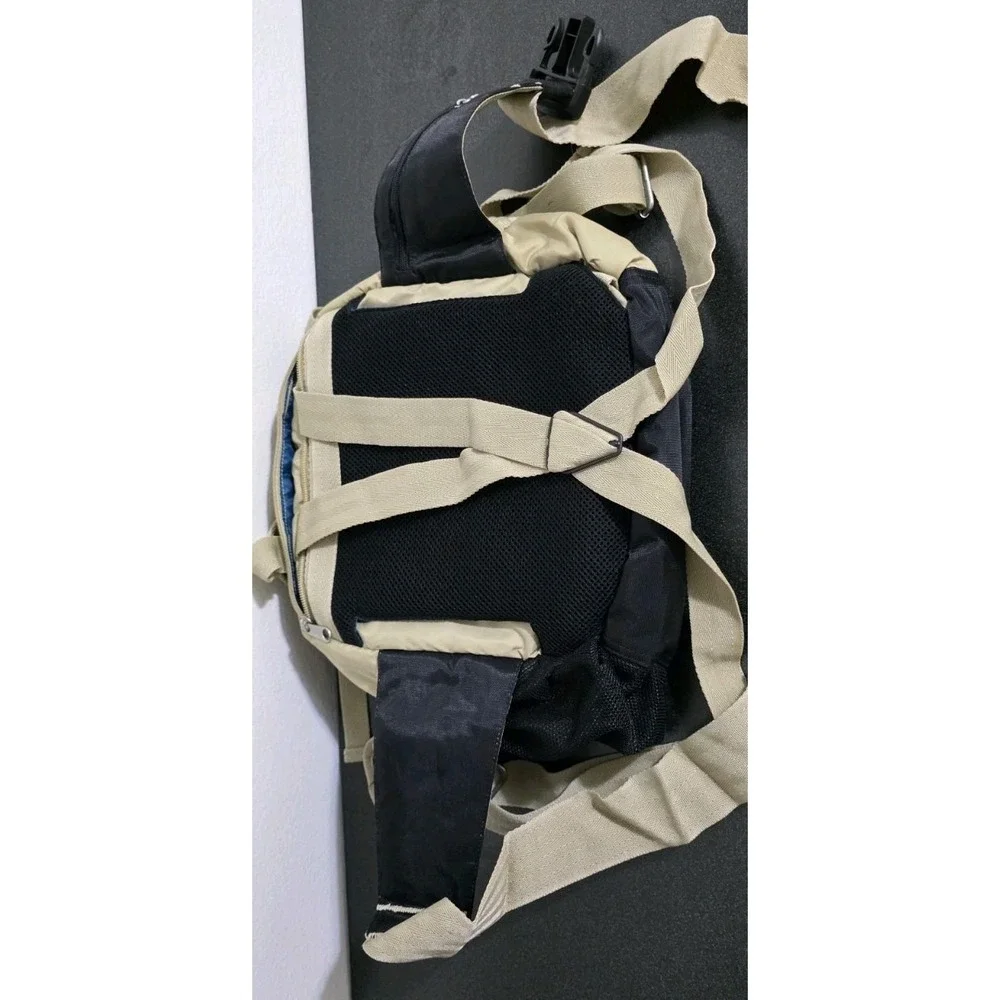 Triple 5 Soul Crossbody‎ Fanny Pack Bag Tan Lumbar Hike Outdoor Compass Utility